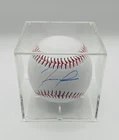 Ronald Acuna Jr. Signed Baseball In Case With COA (984470) (Braves)