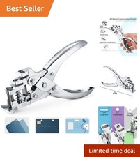 Multi-Function Badge Slot Punch - 3 Holes in One: Perfect for ID  Cardstock