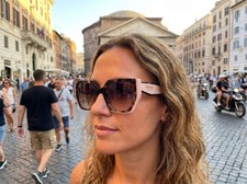 PRADA PR 15WS Women's Sunglasses 01R0A6 Tortoise Caramel Brown
