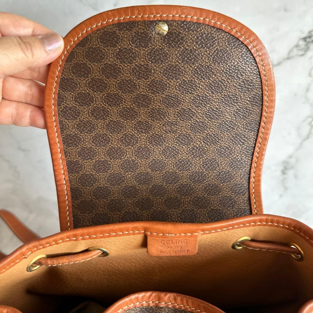 CELINE Macadam pattern mini backpack 90's vintage… - image 7