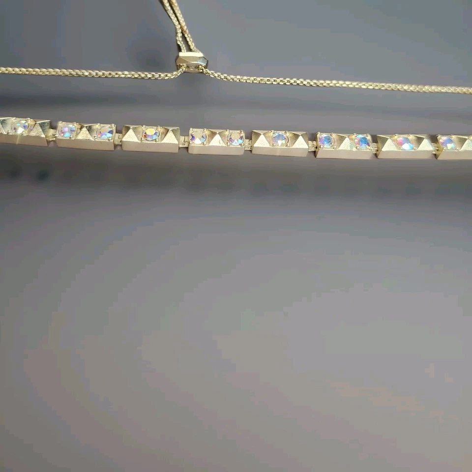 Collar Gargantilla Ajustable Kendra Scott Oro Verónica Barra Brillante Foto 3 de 4