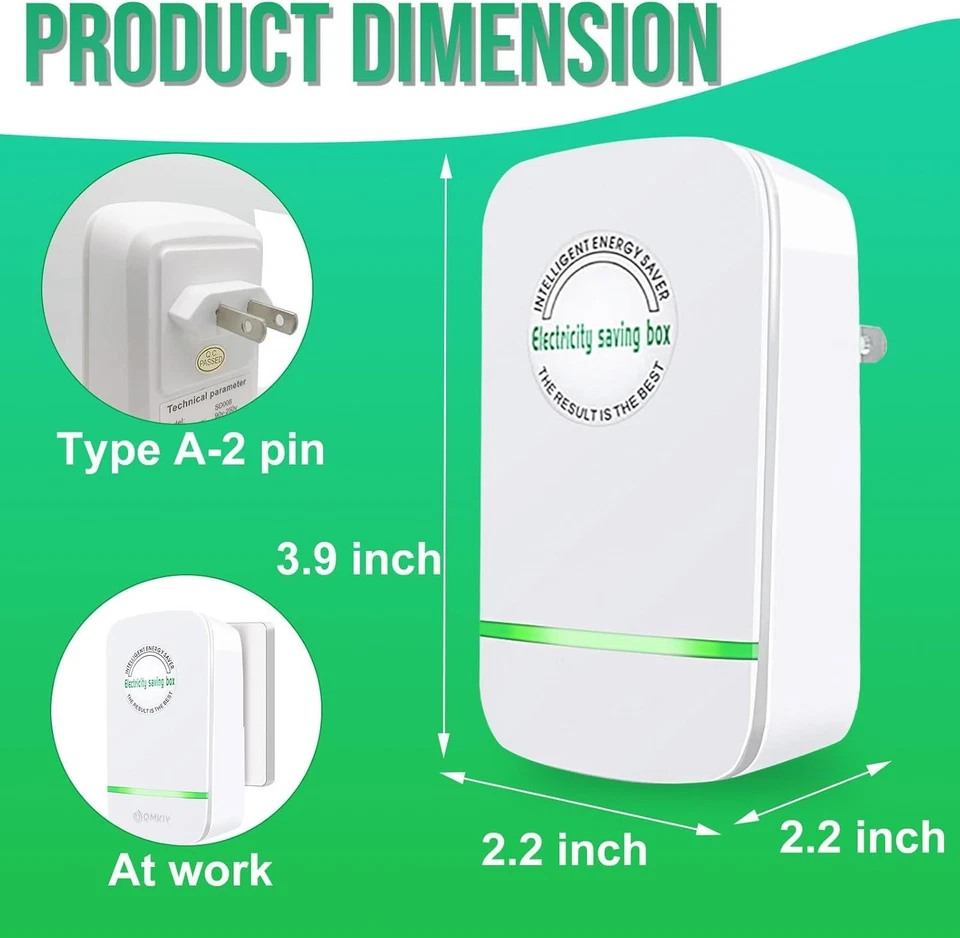 2/4pcs Pro Power Saver Energy Saver Household Power Saver Electricity Saving - image 3 of 4