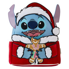 Disney Loungefly Mini Backpack Holiday Santa Stitch Cookie Cosplay RARE NWT