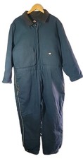 Dickies Insulated Duck Navy Blue Coverall Zippered TV239BD Cotton Mens Size XL
