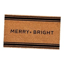 109041729 French Stripe Merry  Bright Doormat 17" x 29"