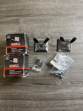 Delta Robe Hooks Lot Of 2 Chrome Double Hooks