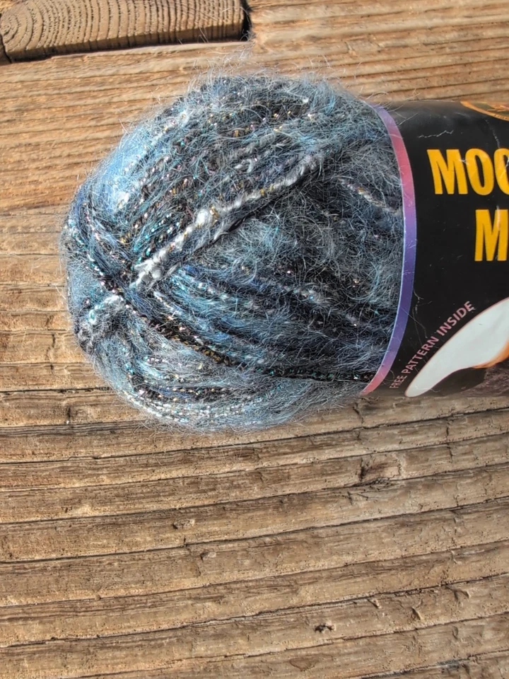 Lion Brand Moonlight Mohair Yarn Glacier Bay #205 1 Skien Italy Blend - Image 2 of 4