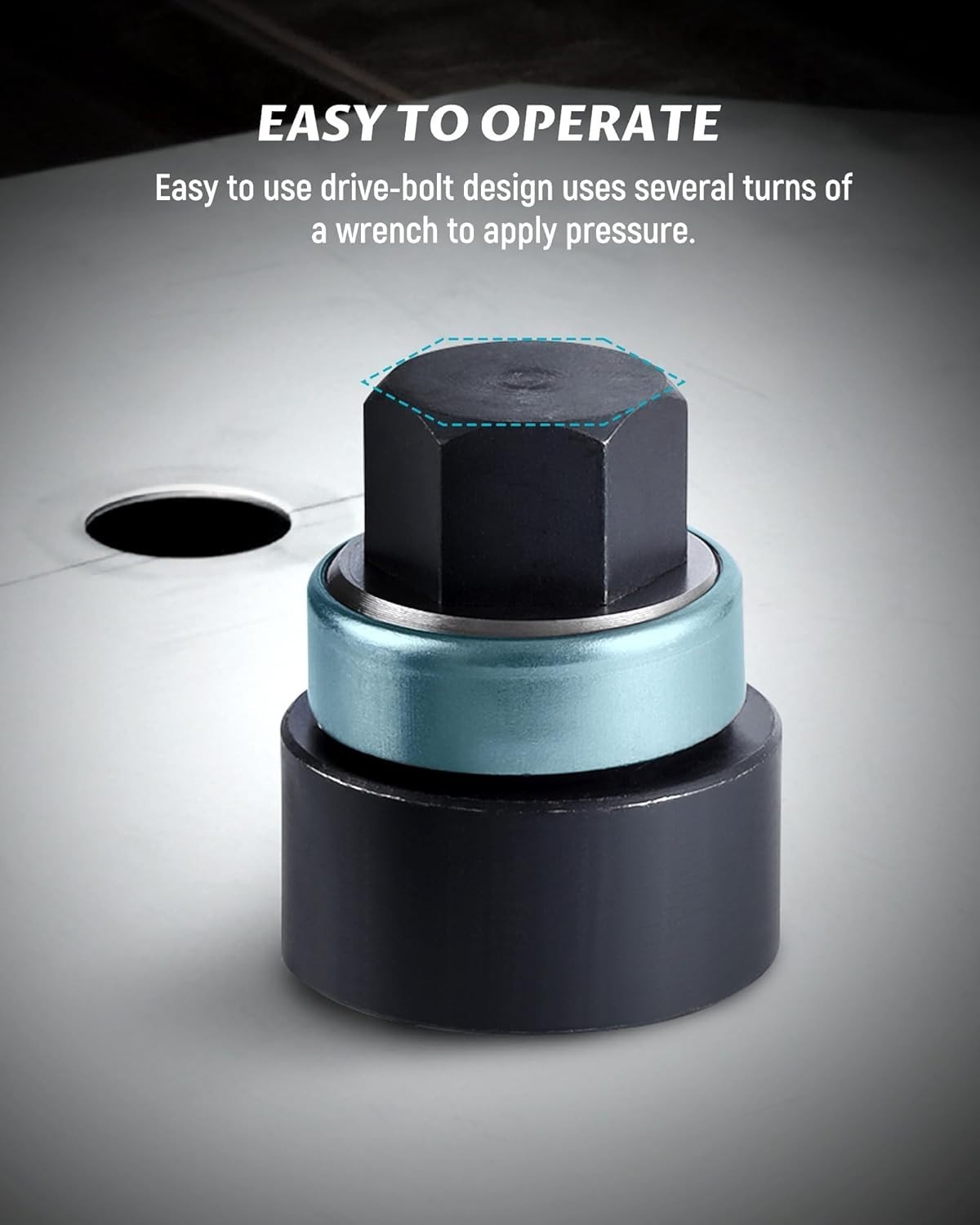 Manual Knockout Punch Kit, Heavy Duty Metal Sheet Knock Out Box Hole Cutter C...