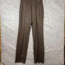 Vintage Woodmere Dress Pants sz 33 Men Brown 100 Wool New With Tags