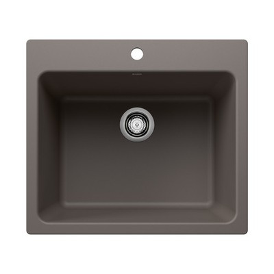 Blanco 401927 Liven 25'' Dual Mount Single Basin SILGRANIT Laundry - Volcano Gray