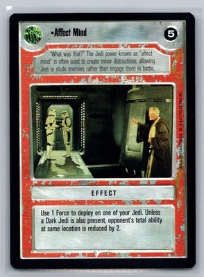 EFFECT Star Wars Customizable Card Game CCG AFFECT MIND