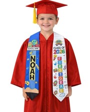 Preschool Kindergarten Personalized Graduation Stole, Custom Pre-K Grad Gift, Cl