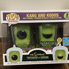 The Simpsons Kang And Kodos Funko Pop 2-Pack SDCC 2019 Con Exclusive GITD Glow