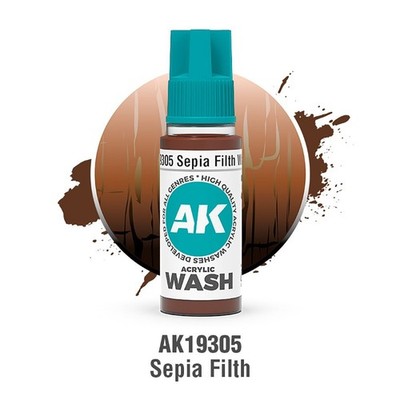 AK Interactive: WASH - Acrylic Washes & Shades - 18ml - Singles 18 Colors