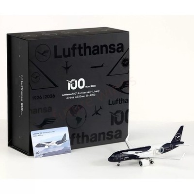 1:200 SQ Wings Lufthansa Airlines A320neo D-AING ''100Years''Diecast AircraftModel