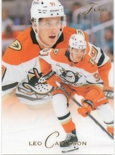 25-26 2025-26 Flair Leo Carlsson 93 VARIANT #1-Ducks 2/93