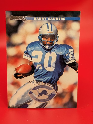 Barry Sanders #1 1996 Panini Donruss card