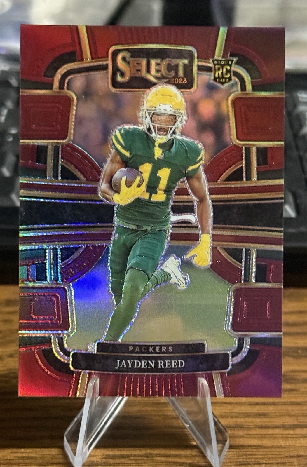 Jayden Reed 2023 NFL Panini Select 97/149 Maroon Concourse Level RC #38 Packers