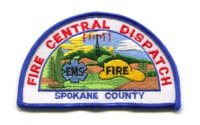 Spokane County Fire Central Dispatch Patch Washington WA v2