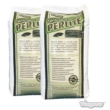 Viagrow 4 cu ft Perlite Gardening Hydroponic Grow Medium Compost Aeration 2-Pack