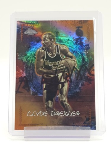 CLYDE DREXLER 2025-26 TOPPS CHROME CACTUS JACK LA FLAME LEGENDS ORANGE /25 Q3882
