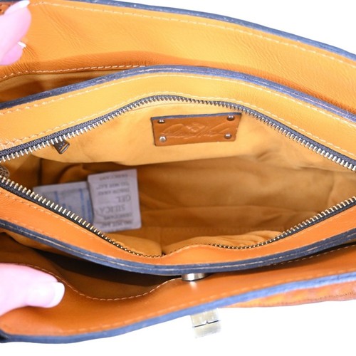 Patricia Nash Cut Out Collection Rosina Artisan Sun Yellow Leather Handbag NEW - Bild 8 von 11