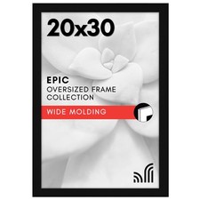 Americanflat 20x30 Poster Frame with Polished Plexiglass - Black Picture Fram...