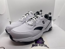 NEW FootJoy Golf Specialty Sneakers Men's Size 9-12 White/Black  56722 