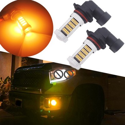2pcs Amber Yellow 9145 9140 H10 LED Fog Light Bulbs 9040 9045 Fog Driving Lamp