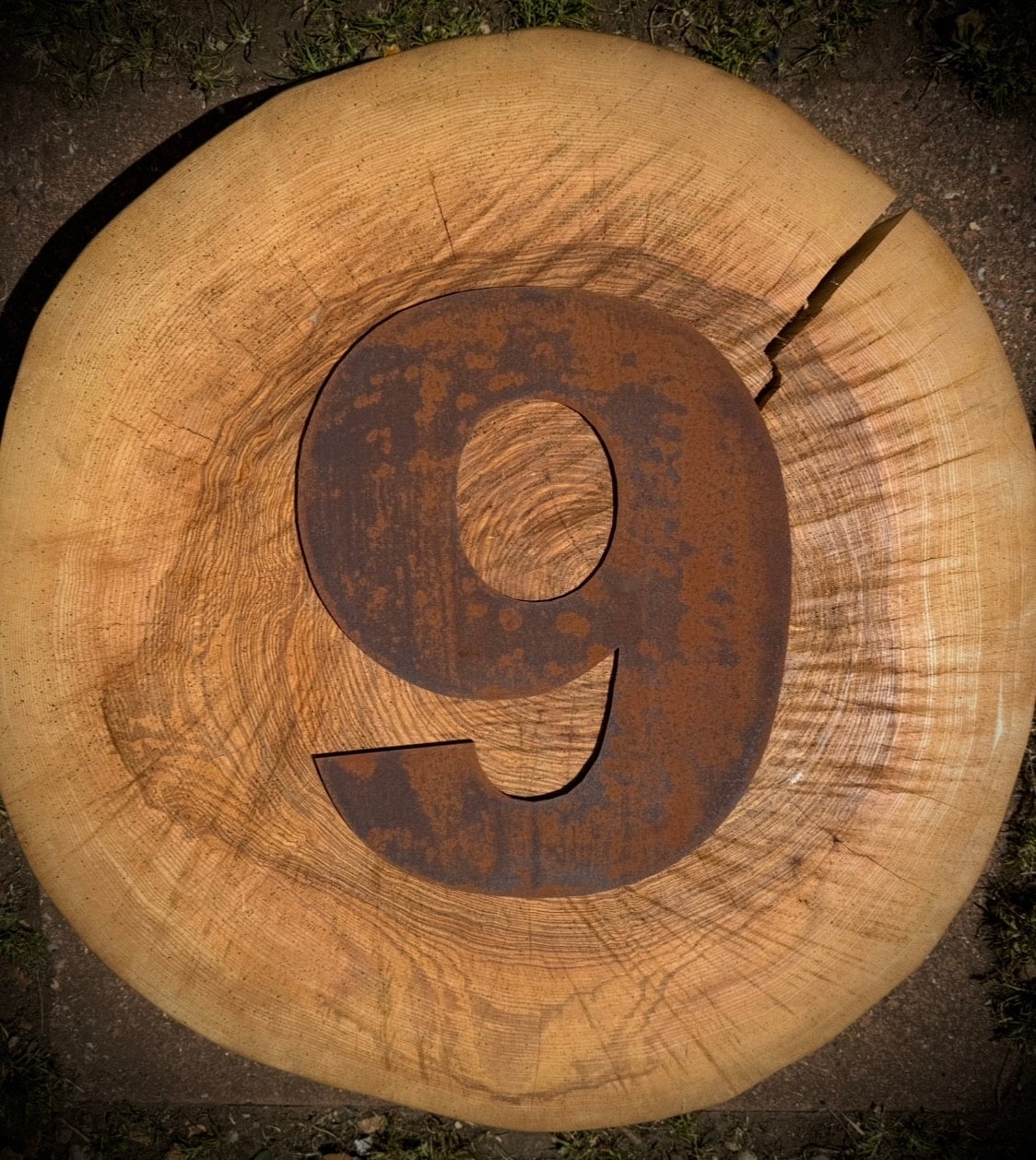 Rustic Metal Number 9 12” Tall – Bold Rusty Sign Vintage Home And Garden Decor