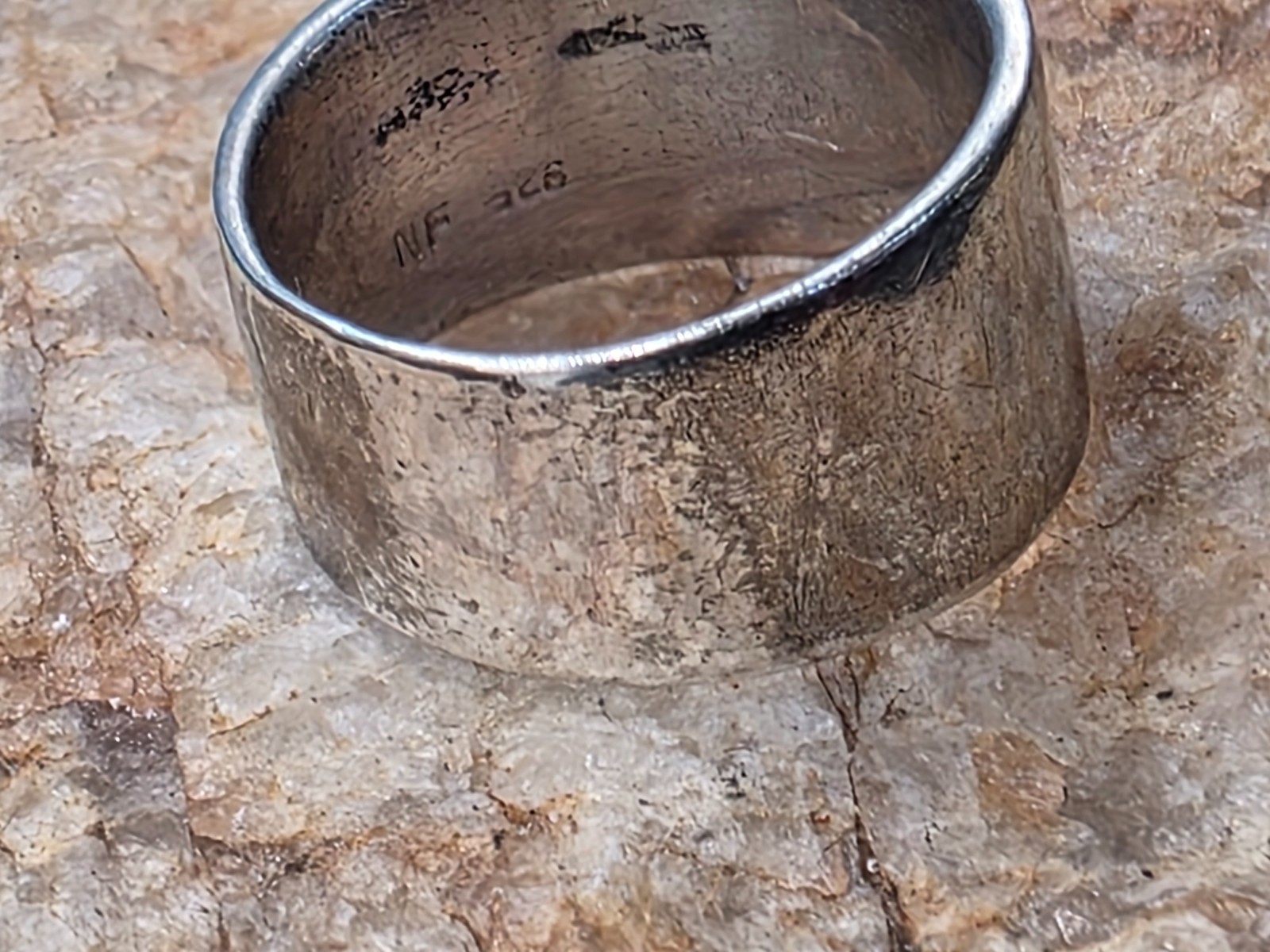 Solid 925 Sterling Silver Statement Handmade Band… - image 1