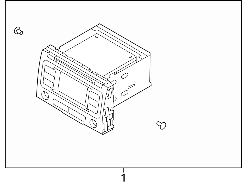 2017-2018 Kia Sedona Am Fm Cd Player Radio Receiver UJF0U - Image 4 of 4