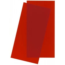 Evergreen Scale Models Red Transparent Sheet 6X12X.010 2 pc EVG9901 Plastic