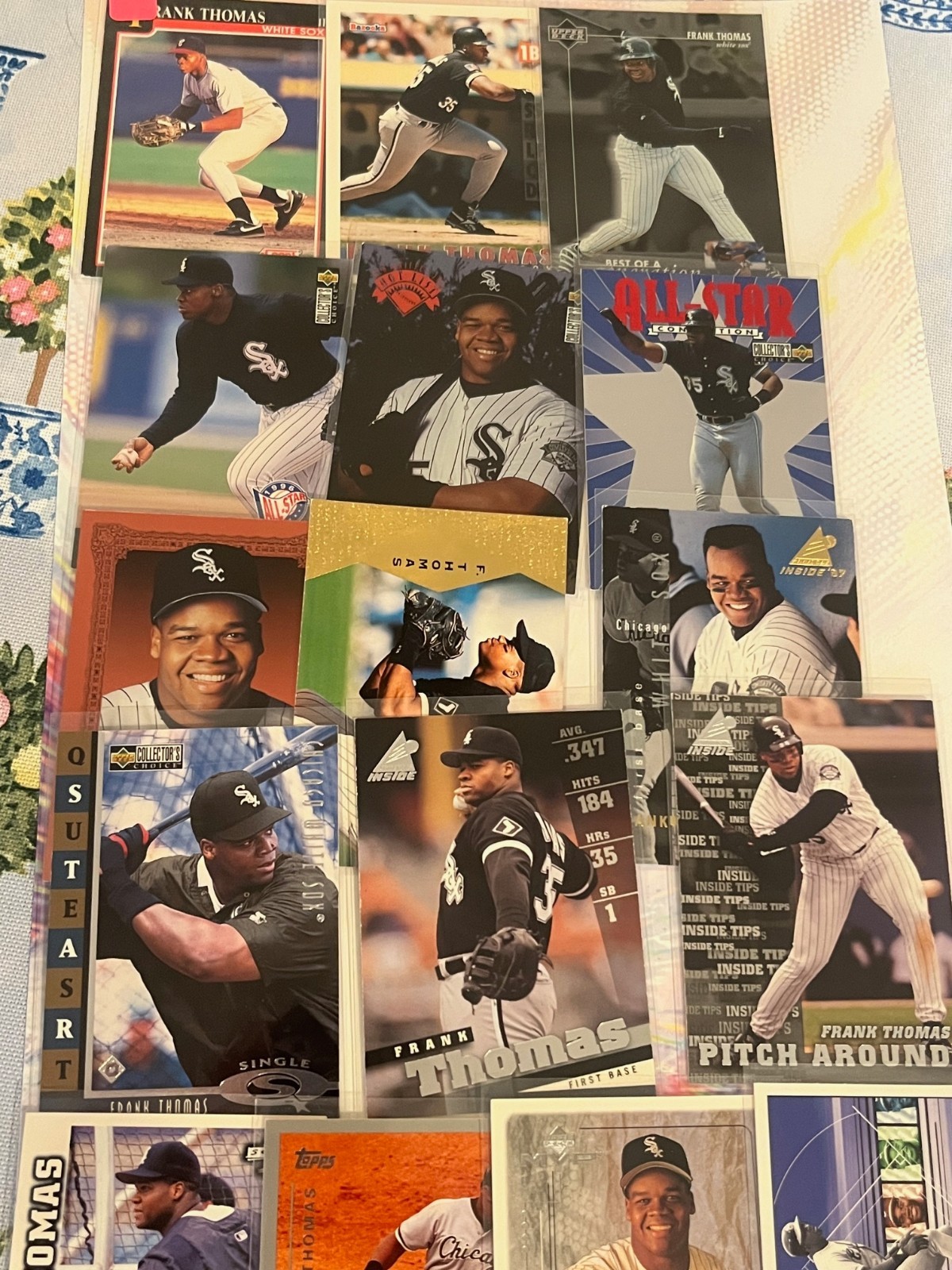 Frank (The Big Hurt) Thomas Cards x16: '91 Score, 97 Donruss Preferred, etc. HOF