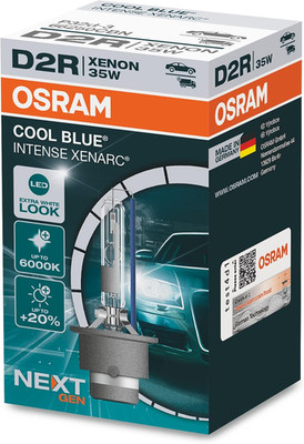 Xenarc Cool Blue Intense D2R, +20% More Brightness, up to 6,000 K, Xenon Headlig