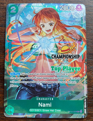 ナミ CHAMPIONSHIP 25-26 Top Player プロモ One Piece Card 2025 Nami Championship 25-26 Top Player Promo OP10