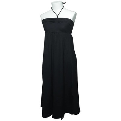 H&M, Neckholderkleid, Größe: XS, Schwarz, Elasthan/Polyester, Einfarbig #FGf
