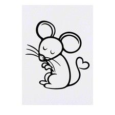 'Cute Mouse' Temporary Tattoos / Transfers TO00036404