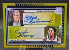 Geno Auriemma Sarah Strong 2025-26 Donruss Basketball Dual Auto Gold 1/5 #DA-UCH