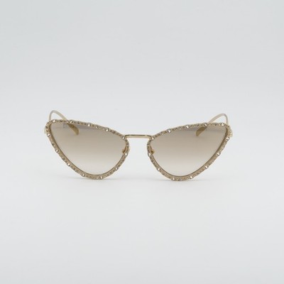 Gucci GG1569S 003 Gold with White Stone/Light Grey Gradient  display picture 3