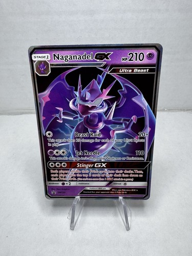 Pokemon TCG Naganadel GX Full Art Holo Sun & Moon   Black Star Promo SM125 NM