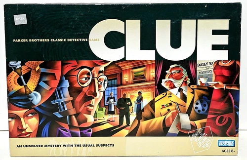 Clue - Parker Brothers - Classic Detective Board Game - Complete - Vintage 2002