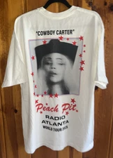 AUTHENTIC Beyonce Cowboy Carter Tour Merch ATLANTA EXCLUSIVE Peach Pit Size XL