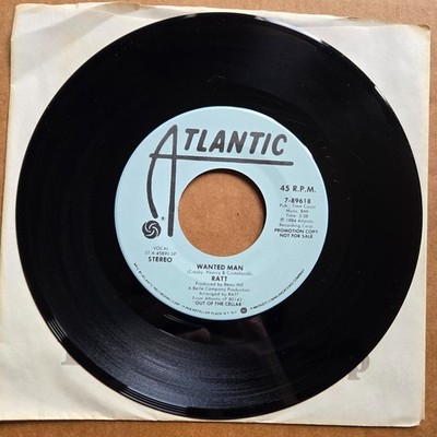 RATT Wanted Man DJ PROMO HARD GLAM ROCK Atlantic 45 7'' Record Vinyl Records