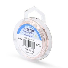 20 Gauge Silver Plated Tarnish Resistant Copper Craft Wire Rose Gold 25 Ft