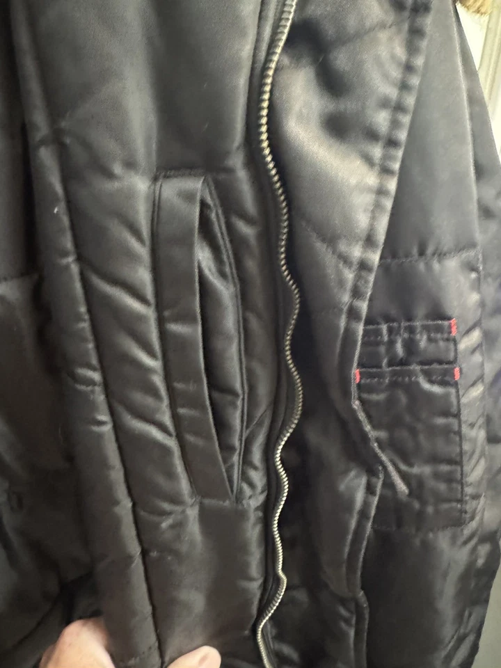 VTG Ecko Function Winter Jacket Men’s 4XL With Faux Fur-Lined Drawstring Hoodie - Image 3 of 4