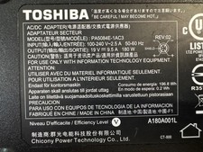 Genuine Toshiba 19V 9.5A 180W Power Adapter Toshiba PA5084E-1AC3 PA3546U-1ACA