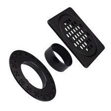 4 Inch Drain Grate Kit Compatible with Schluter Kerdi-Drain Flange Square Sho...