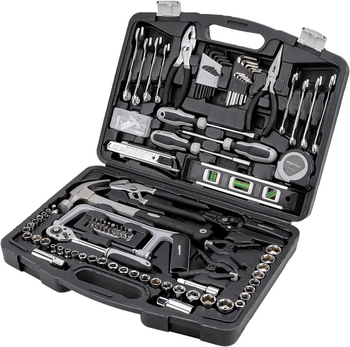 173-Piece General Household Hand Tool Set with Storage Case, Portable Tool Kit f