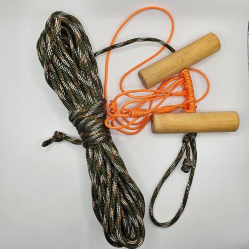 30ft Rapid Deployment Ridge Line, Camping Tarp Suspension Kit Paracord Bushcraft - Picture 6 of 7